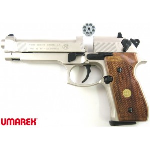 Beretta M92 FS nikel wood пневматический пистолет